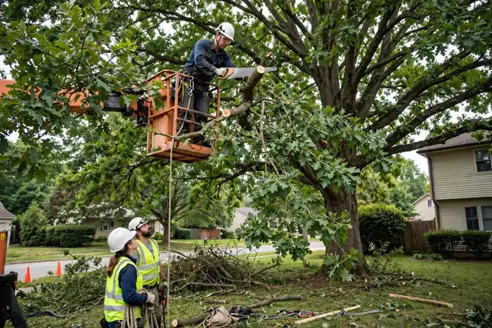 Tree Trimming & Pruning in progress