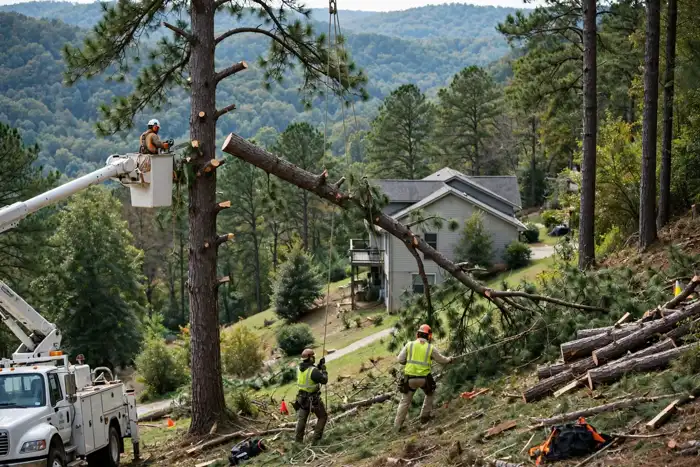 Tree crew at work in Arkansas